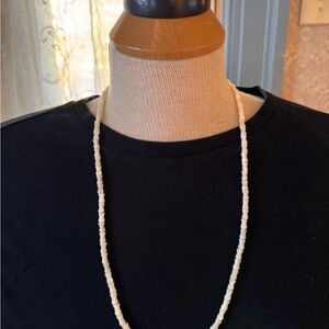 Elegant Cream Beaded Necklace